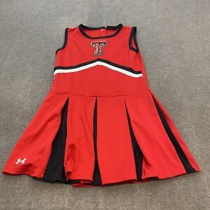 Under Armour Red and Black Kids Jersey Dress
